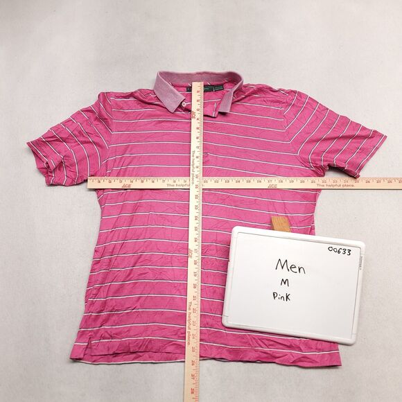 Bobby Jones Casual Collared Short Sleeve Polo Shirt Adult Mens Size M Pink - Picture 6 of 10